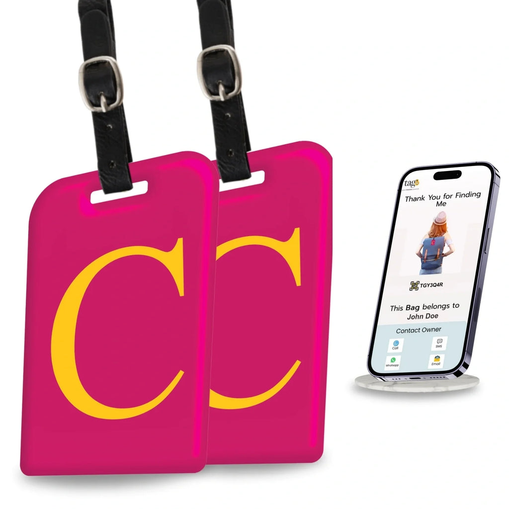 Initials Bag tag C [pack 2]